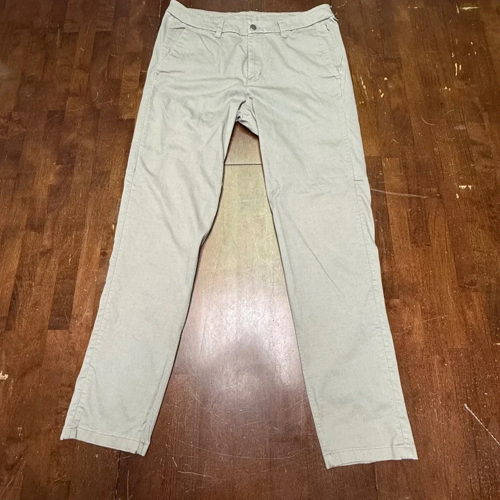 Lululemon Commission Pant 32x30 Slim Oxford Gull Oxford Grey Mens Office Travel